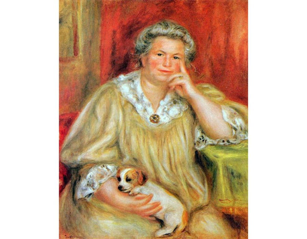 Madame Renoir With Bob by Pierre Auguste Renoir