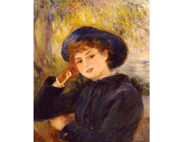 Mademoiselle Demarsy Aka Woman Leaning On Her Elbow
 by Pierre Auguste Renoir