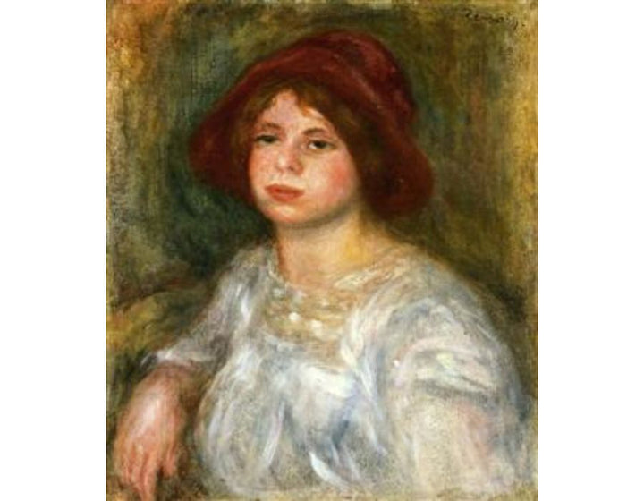 Girl in a Red Hat
 by Pierre Auguste Renoir