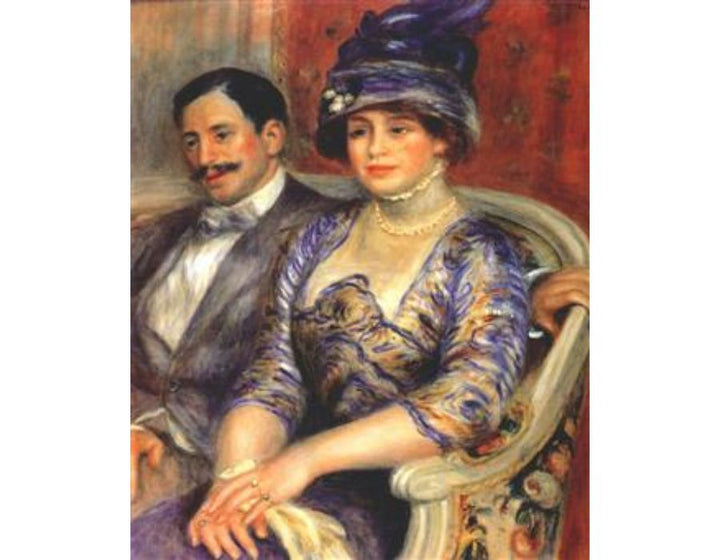 Portrait of M. and Mme. Bernheim de Villers by Pierre Auguste Renoir