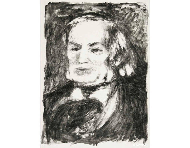 Richard Wagner 2 by Pierre Auguste Renoir