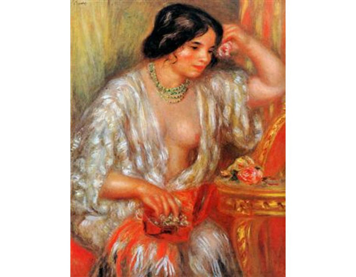 Gabrielle Wearing Jewelry
 by Pierre Auguste Renoir