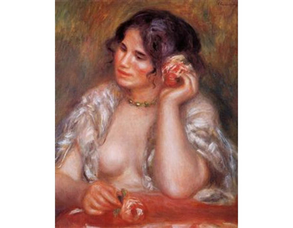 Gabrielle With A Rose
 by Pierre Auguste Renoir