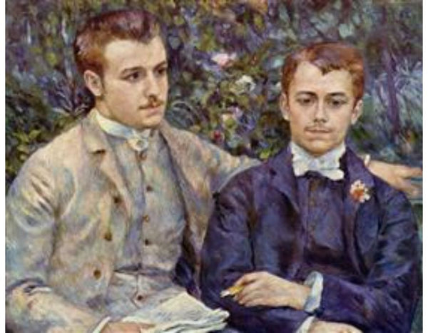 Portrait of Charles and Georges Durand Ruelof Charles and Georges Durand Ruel by Pierre Auguste Renoir