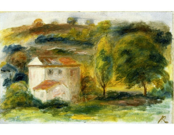 Landscape with White House 2 by Pierre Auguste Renoir