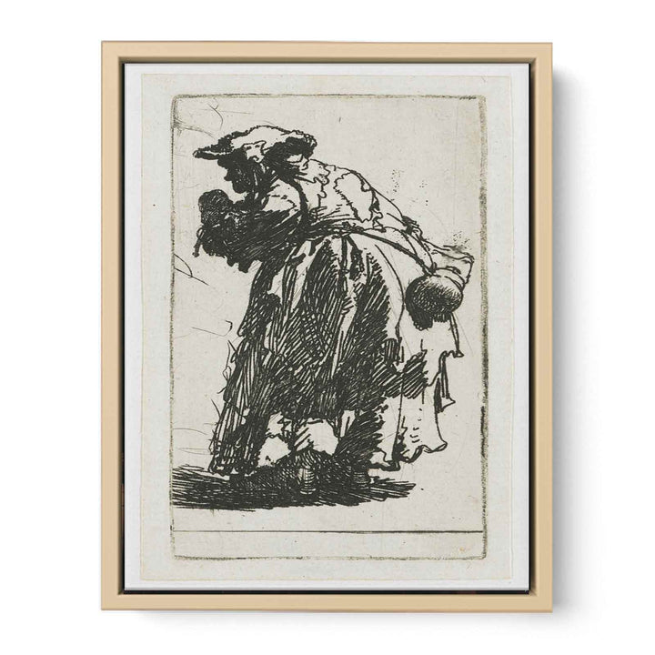 Old Beggar Woman With A Gourd 1630
 Painting