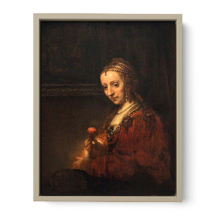 Lady with a Pink Painting