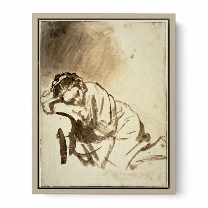 Hendrickje sleeping Painting