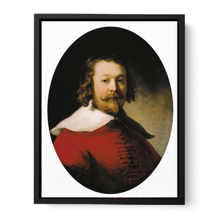 Portrait of a bearded man, bust-length, in a red doublet Painting