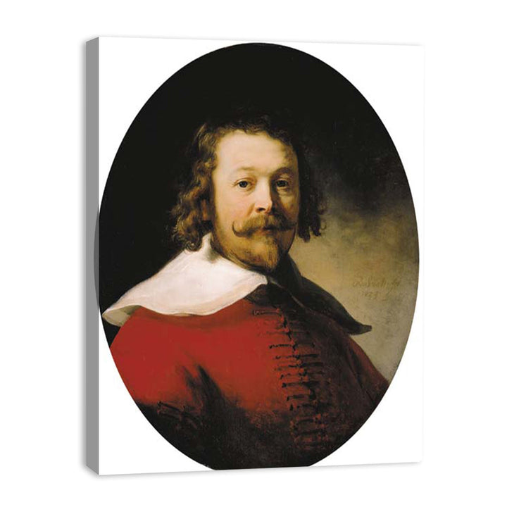 Portrait of a bearded man, bust-length, in a red doublet Painting