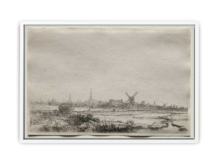 A View Of Amsterdam From The North West Painting