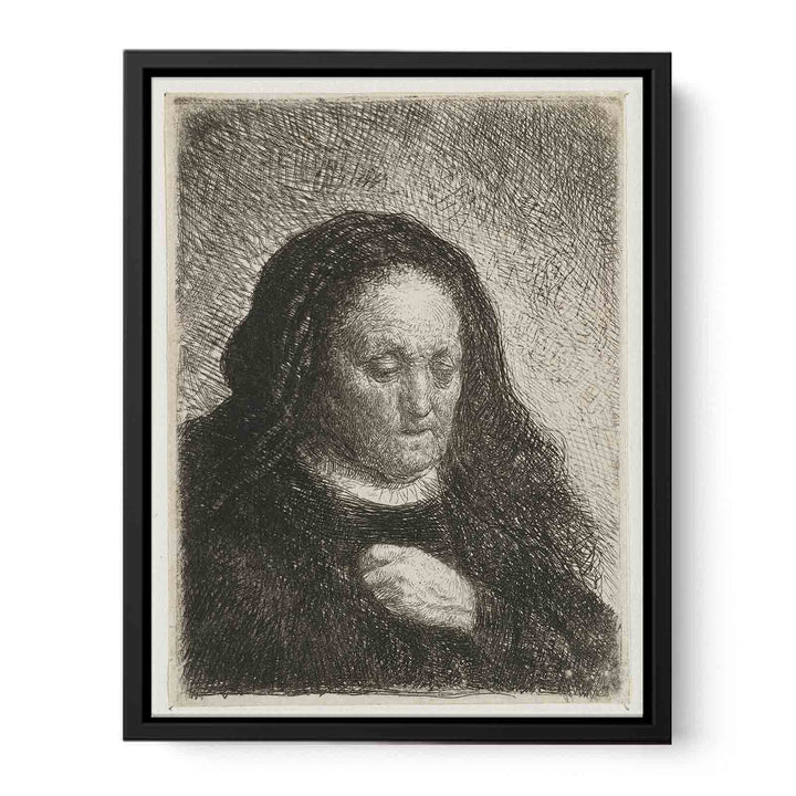 The Artist's Mother with her Hand on her Chest small Bust
 Painting