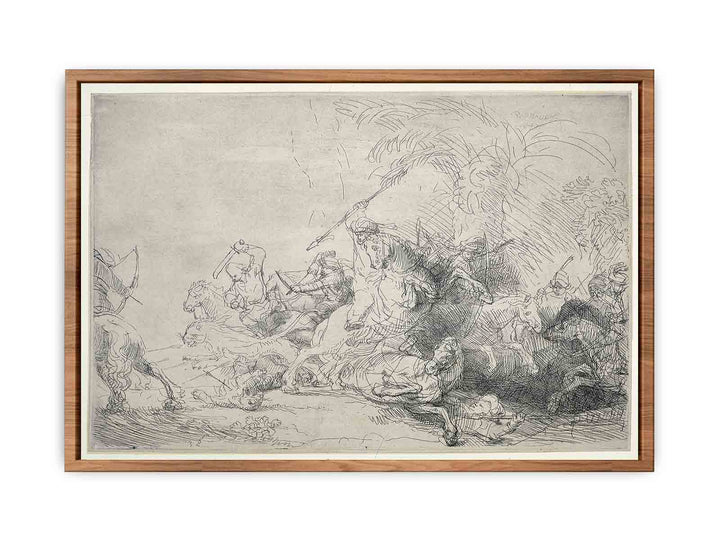 The Large Lion Hunt
 Painting