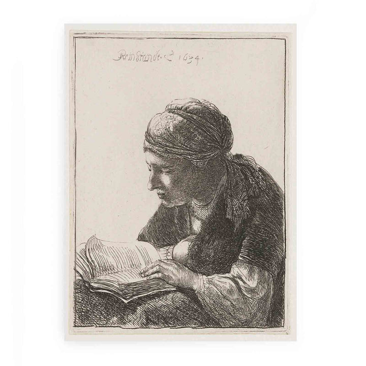 Woman Reading Painting