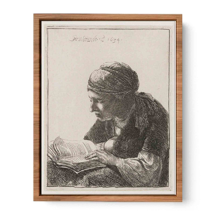 Woman Reading Painting