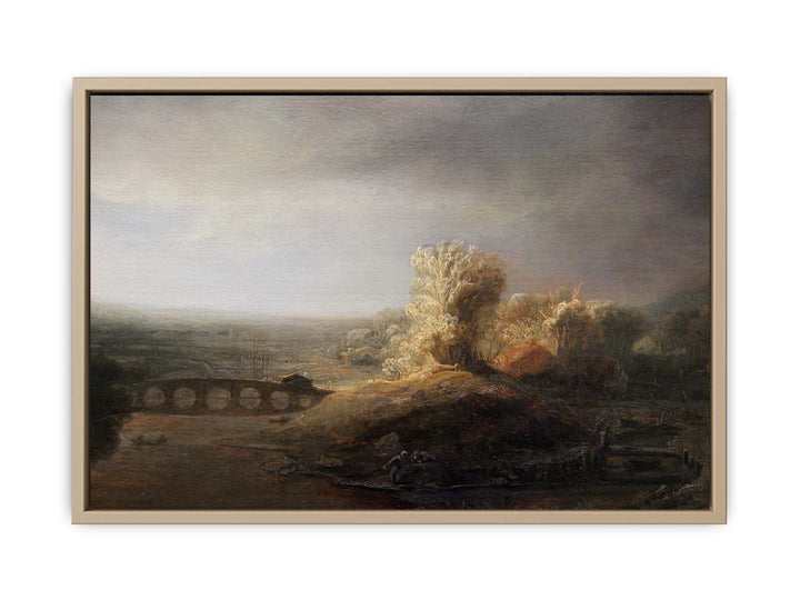 Landscape with a Long Arched Bridge 2
 Painting