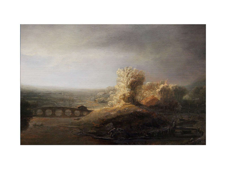 Landscape with a Long Arched Bridge 2
 Painting