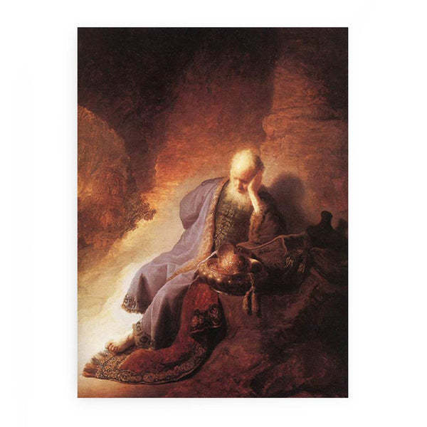 Prophet Jeremiah Lamenting the Destruction of Jerusalem
 Painting