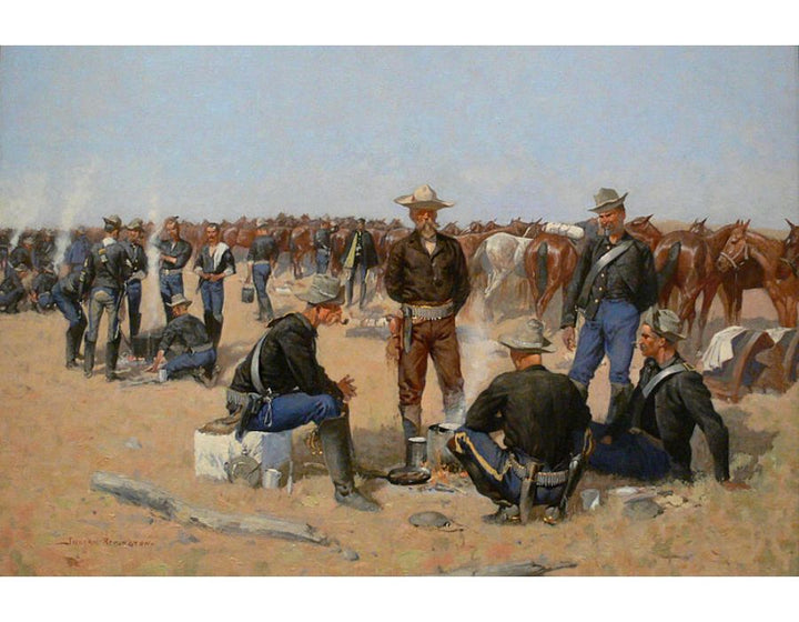 A Cavalryman's Breakfast on the Plains 