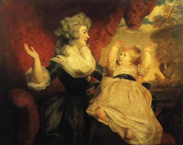 Georgiana, Duchess of Devonshire and her Daughter, Lady Georgiana Cavendish, 1784-86 