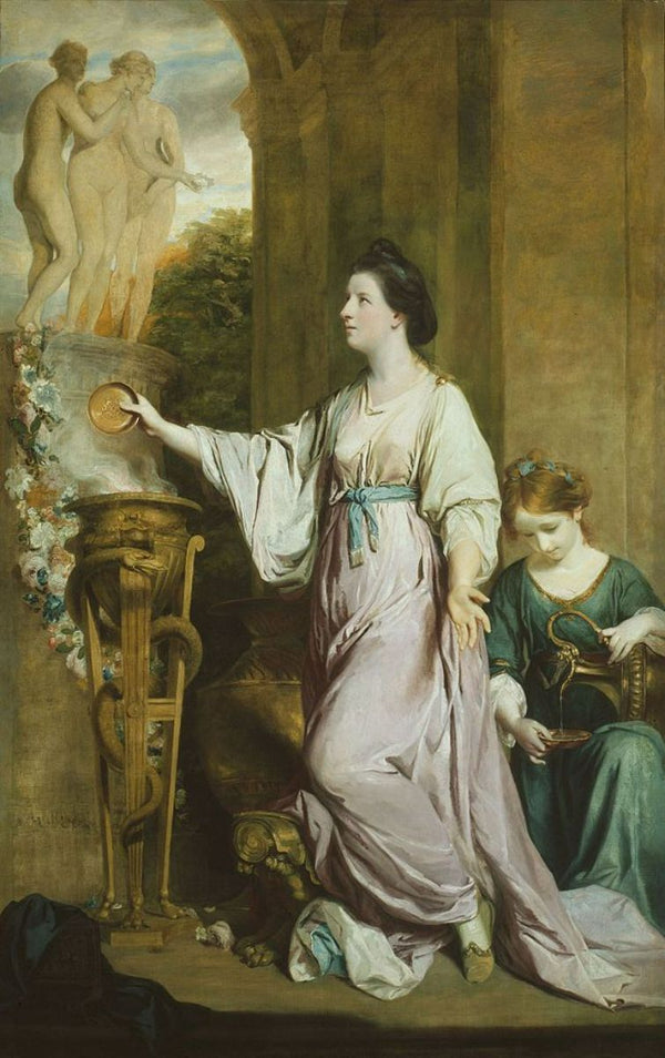 Lady Sarah Bunbury Sacrificing to the Graces 1765 