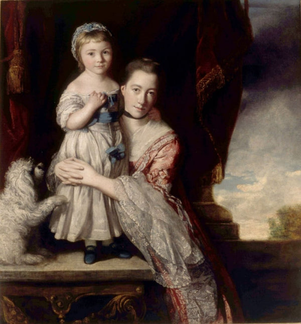 Georgiana, Countess Spencer with Lady Georgiana Spencer, 1759-61 