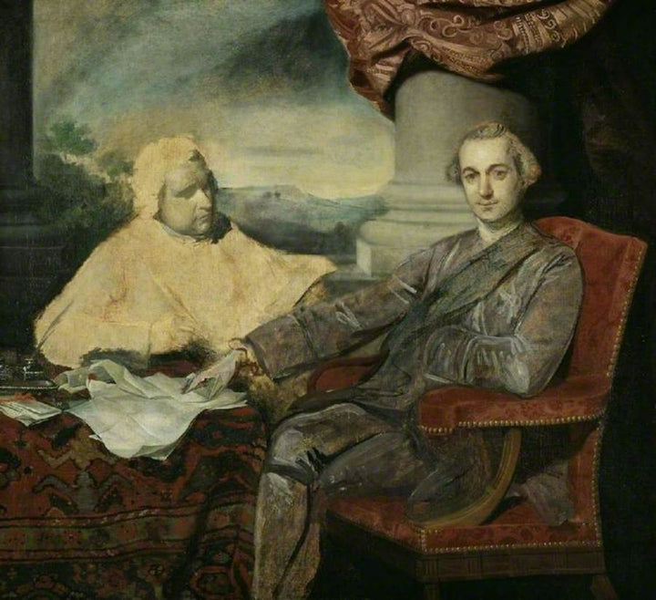 Portrait of Lord Rockingham 1730-82 and Edmund Burke 1729-97 c.1766 