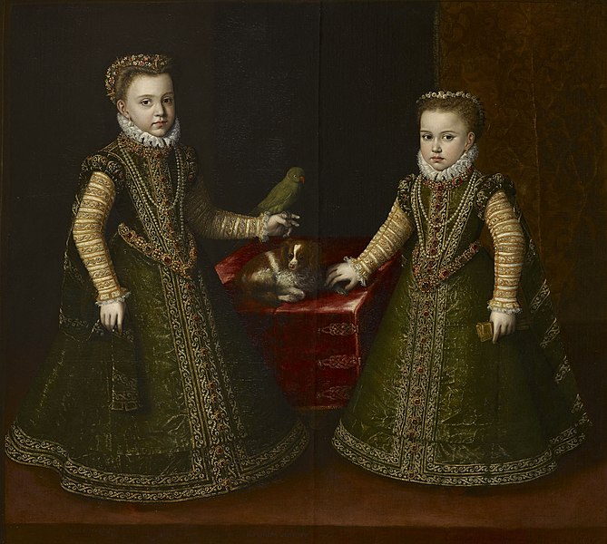 Infantas Isabella Clara Eugenia and Catalina Micaela 