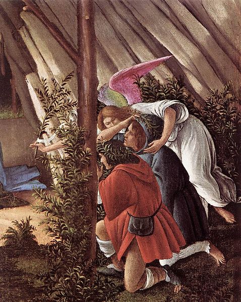 The Mystical Nativity (detail 2) c. 1500 