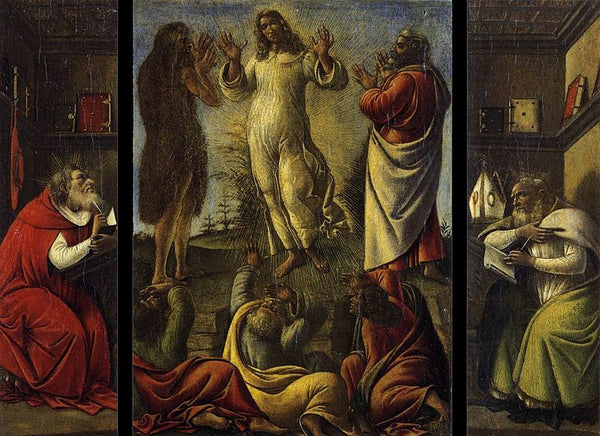 Transfiguration, St Jerome, St Augustine c. 1500 