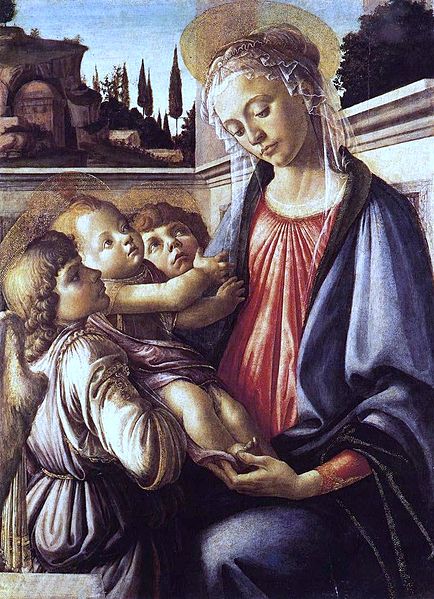 Madonna and Child with Two Angels 