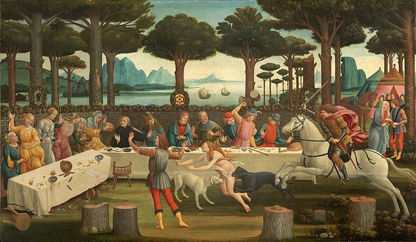 The Story of Nastagio degli Onesti (third episode) c. 1483 