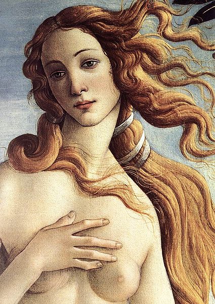 The Birth of Venus (detail 3) c. 1485 