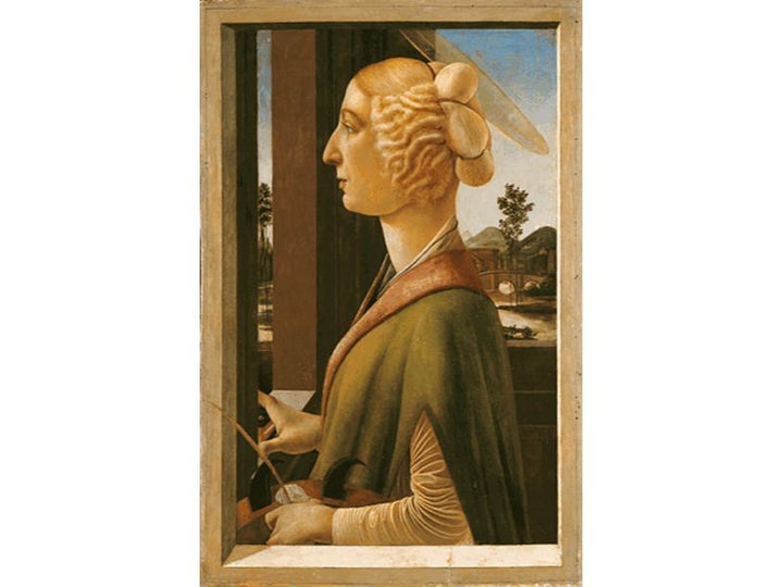 Woman with attributes of Saint Catherine, so called Catherina Sforza Sandro Botticelli 