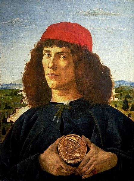 Portrait of a Man with a Medal of Cosimo the Elder c. 1474 