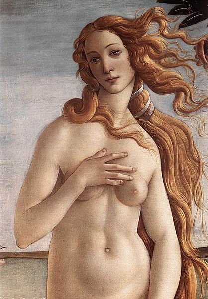 The Birth of Venus (detail 2) c. 1485 