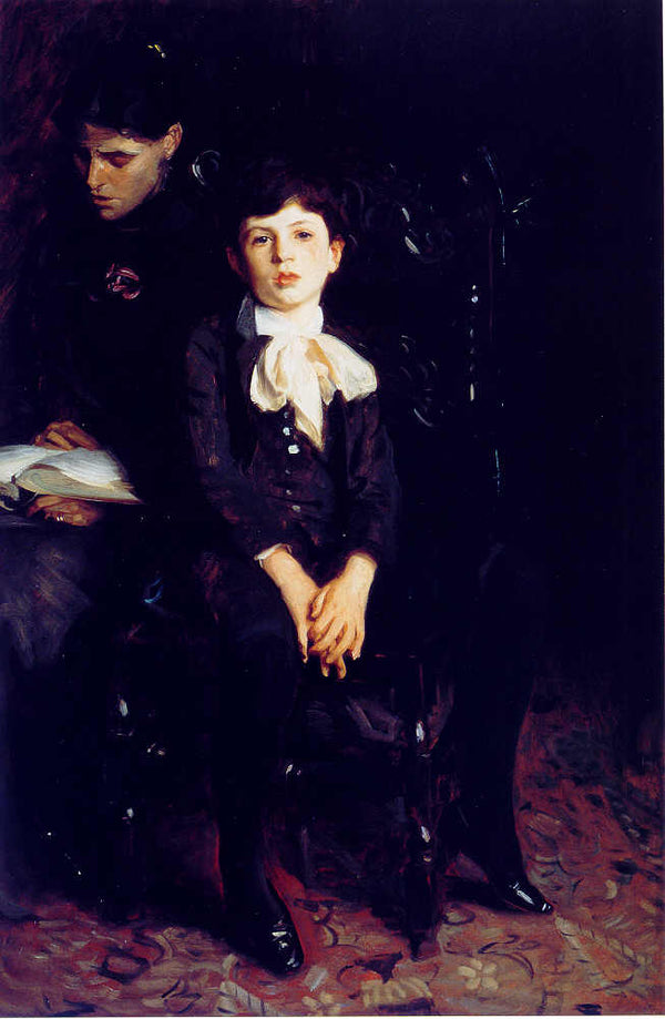 Homer Saint-Gaudens and His Mother Painting by John Singer Sargent