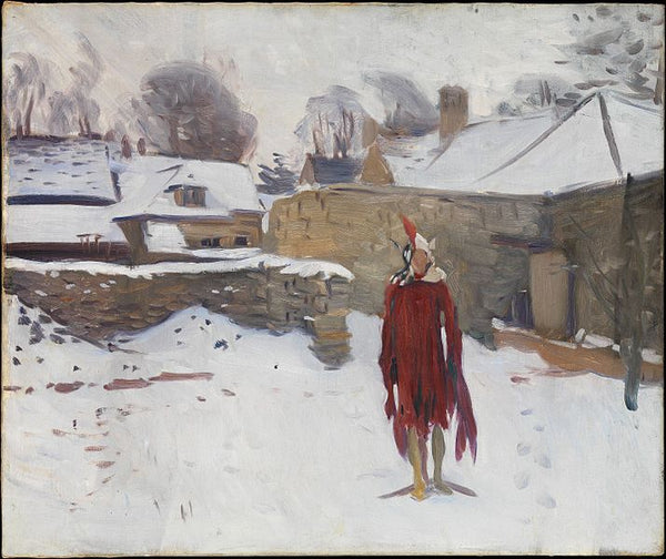 Mannikin in the Snow Painting by John Singer Sargent