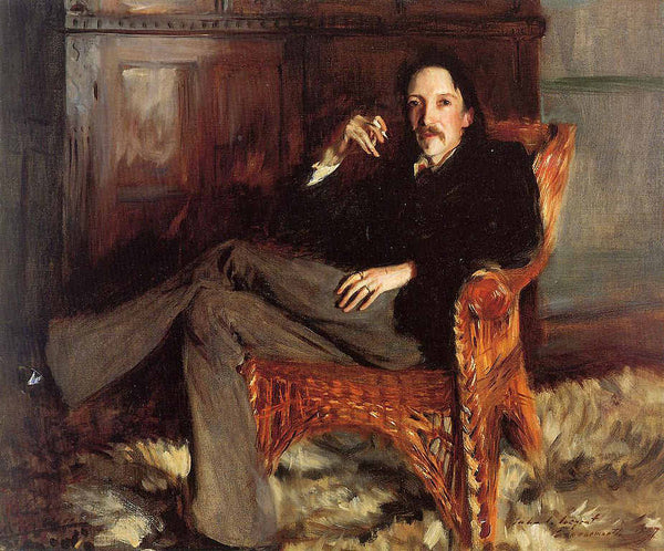 Robert Louis Stevenson Painting by John Singer Sargent