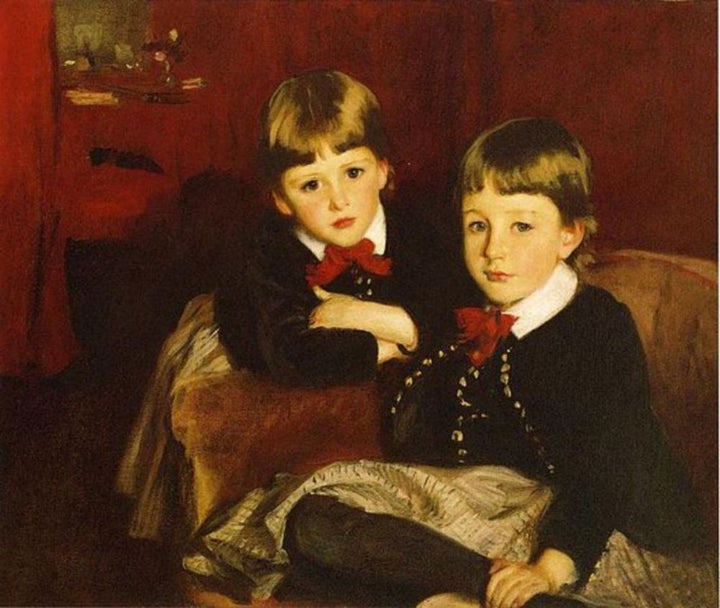 Portrait of Two Children (or The Forbes Brothers) Painting  by John Singer Sargent