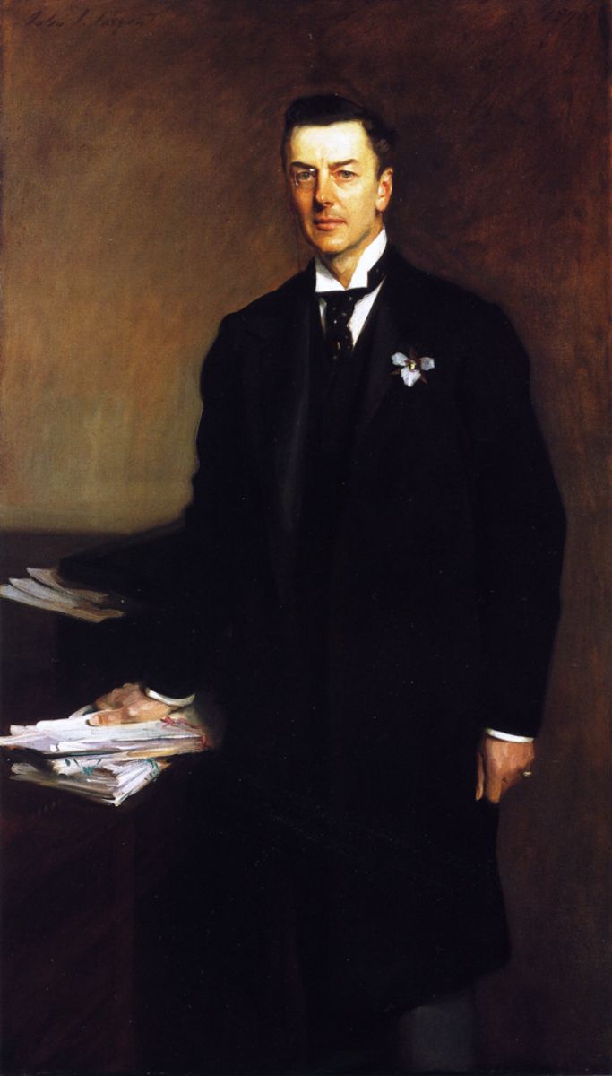 The Right Honourable Joseph Chamberlain Painting by John Singer Sargent