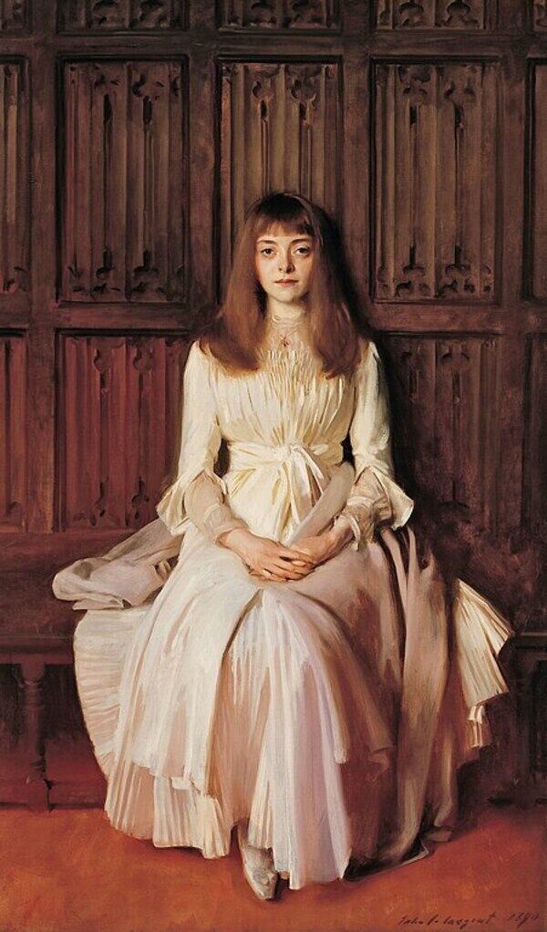 Miss Elsie Palmer Painting by John Singer Sargent