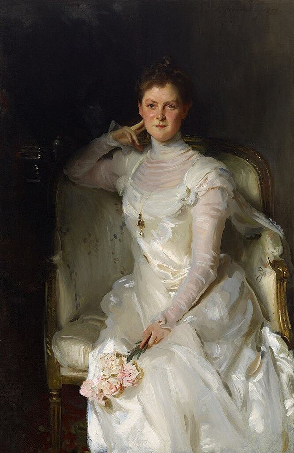 Mrs. Joshua Montgomery Sears Painting by John Singer Sargent