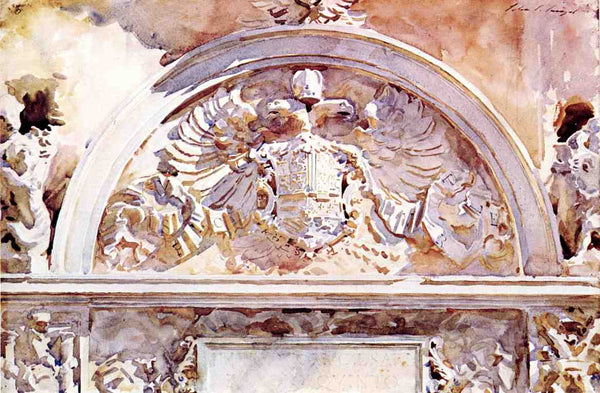 Escutcheon Of Charles V Painting by John Singer Sargent