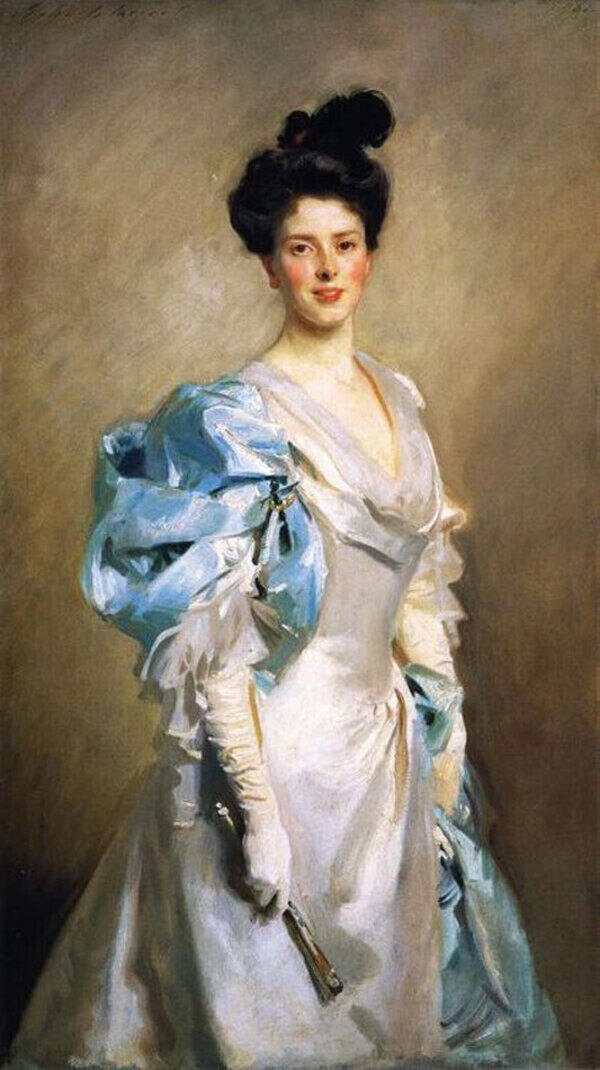 Mrs. Joseph Chamberlain Painting by John Singer Sargent