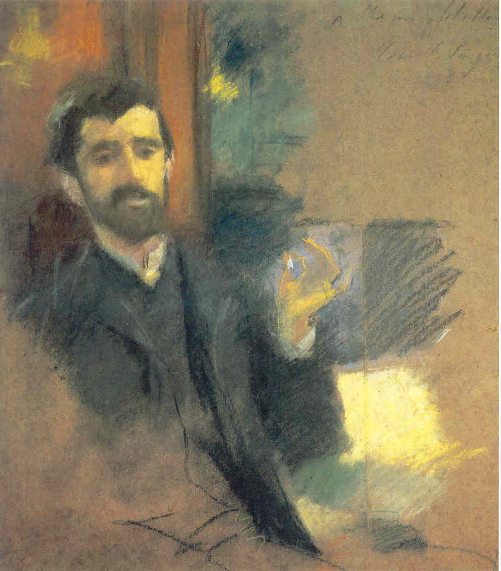 Paul Helleu Painting by John Singer Sargent