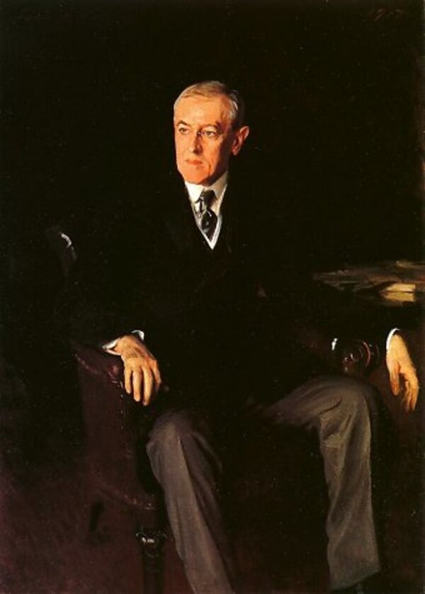 President Woodrow Wilson Painting by John Singer Sargent