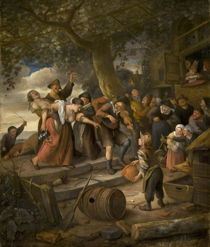 The Drunken Woman Painting by Jan Steen