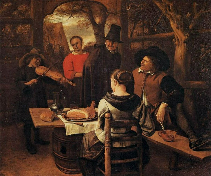 The Meal Painting by Jan Steen