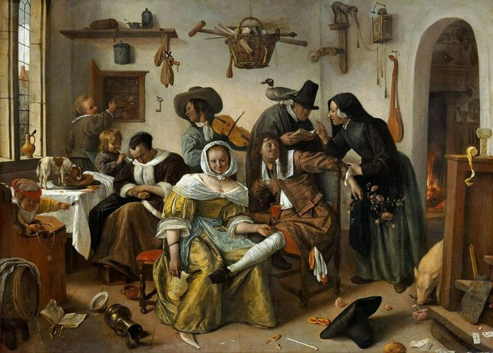 Wealth is looking Painting by Jan Steen